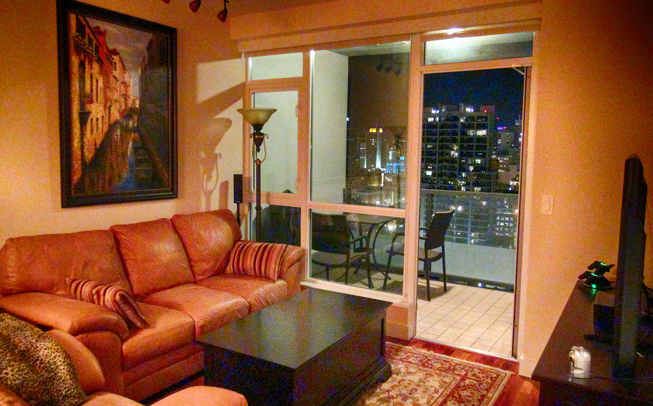 The Legend - 325 7th Ave #1901, San Diego, CA 92101 (Living Room & Balcony)