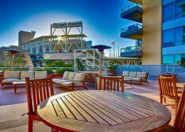 Park Terrace Condos San Diego - Terrace with Petco Park View