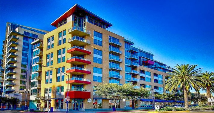 Park Terrace Condos San Diego Mid-rise at 206 Park Blvd, San Diego